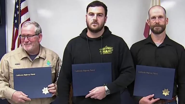 Bravery Recognized: CHP Honors Three San Jose Men for Life-Saving Actions in Car Crash